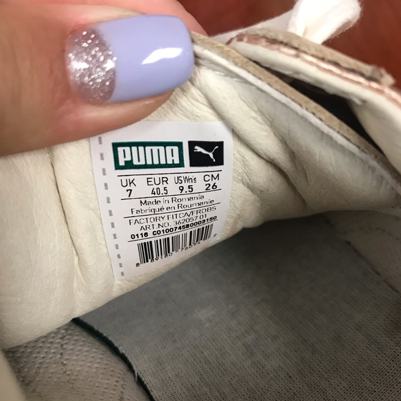 PUMA Basket Sneakers Rose Gold Metallic size 9.5 - Picture 7 of 7